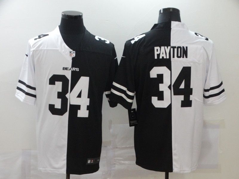 Chicago Bears Walter Payton 34 Nfl 2020 Black And White Jersey