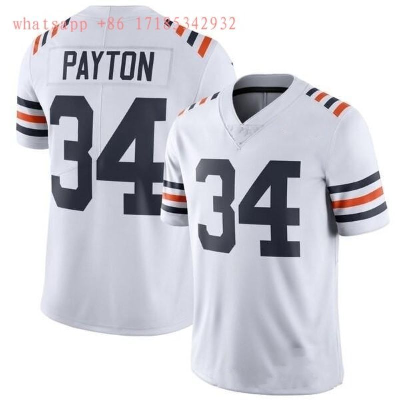 Chicago Bears Walter Payton 34 Nfl 2020 White Jersey Jersey