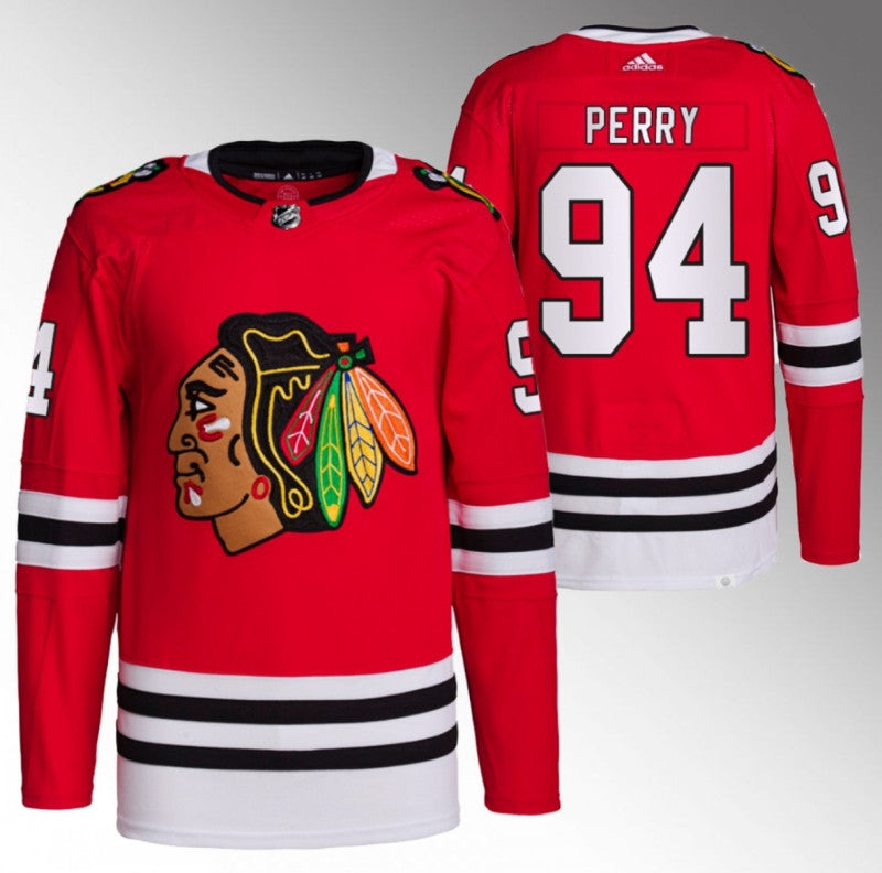 Chicago Blackhawks 94 Corey Perry Red Stitched Hockey Jersey
