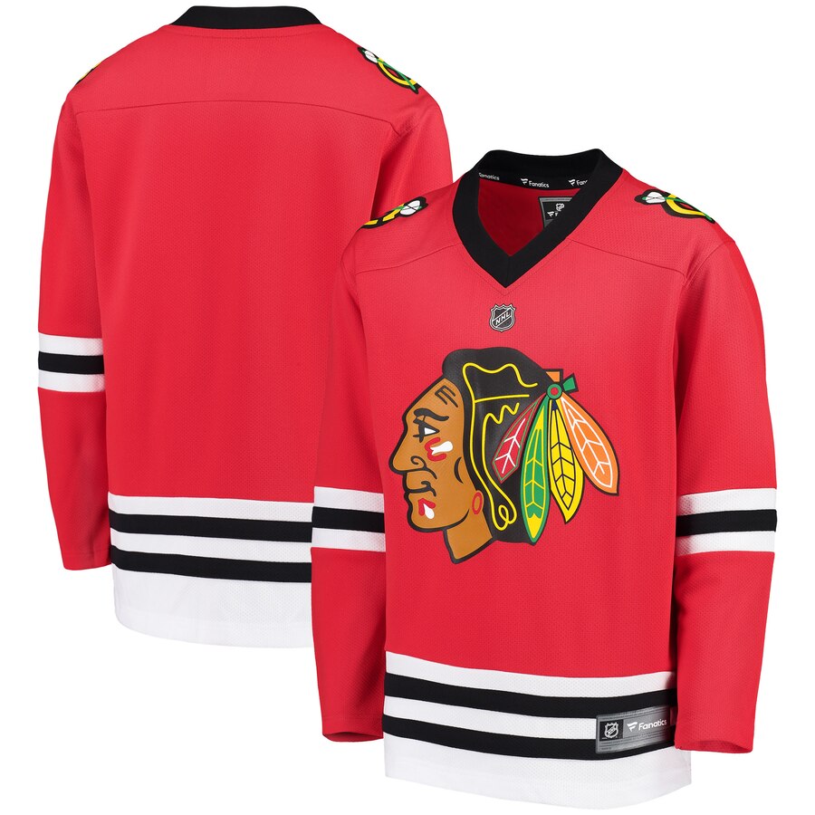 Chicago Blackhawks Fanatics Branded Youth Home Replica Blank Jersey Red