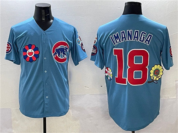 Chicago Cubs #18 Shta Imanaga Blue 2025 Tokyo Series 2nd Alternate Limited Stitc