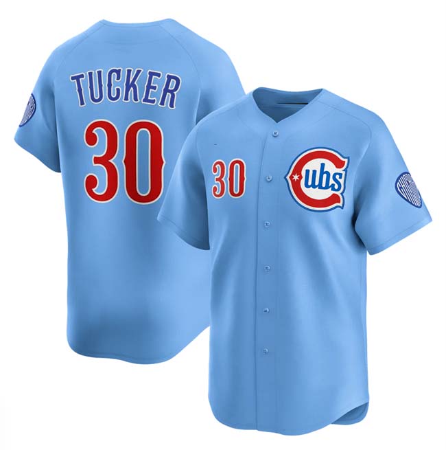 Chicago Cubs #30 Kyle Tucker Blue 2024-25 2nd Alternate Limited Stitched Basebal