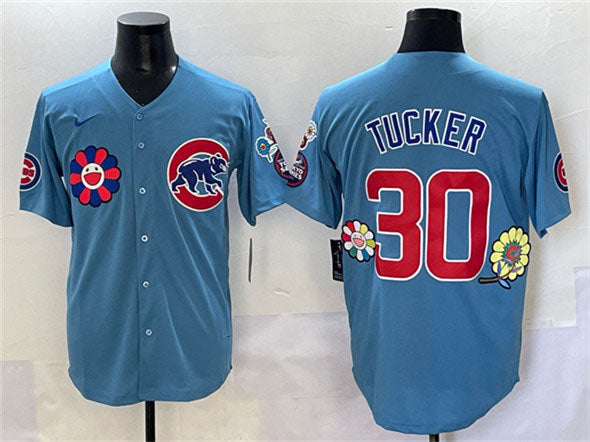 Chicago Cubs #30 Kyle Tucker Blue 2025 Tokyo Series 2nd Alternate Limited Stitch