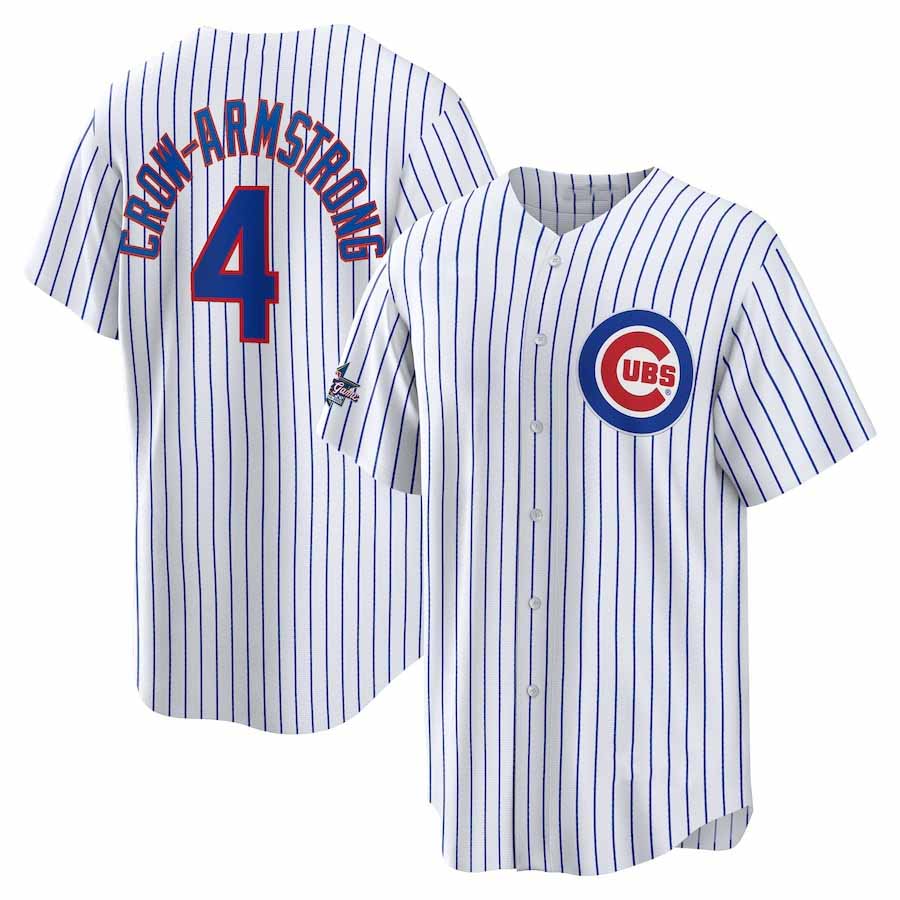 Chicago Cubs #4 Pete Crow-Armstrong 2025 All-Star Game Home Replica Player Jerse
