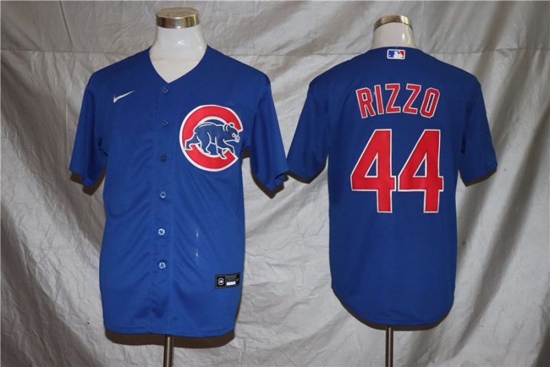 Chicago Cubs Anthony Rizzo 44 2020 Mlb Navy Blue Jersey