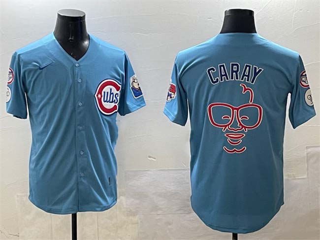 Chicago Cubs Blue Harry Caray ‘Holy Cow&' Patch 2024-25 2nd Alternate Limited Sti