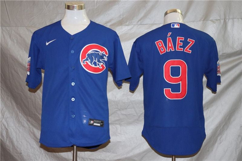 Chicago Cubs Javier Baez 9 2020 Mlb Blue Jersey