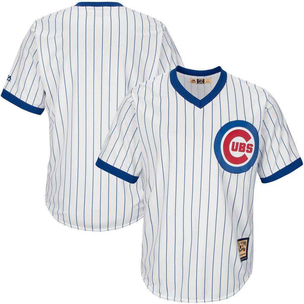 Chicago Cubs Majestic Big Tall Cooperstown Cool Base Jersey White