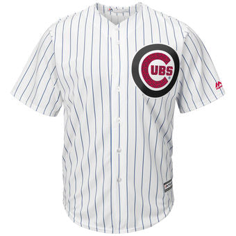 Chicago Cubs Majestic Fashion Stars Stripes Cool Base White Jersey
