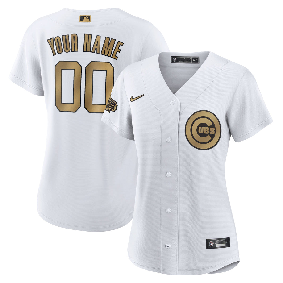 Chicago Cubs Nike Womens 2022 Mlb All star Game Replica Custom Jersey White