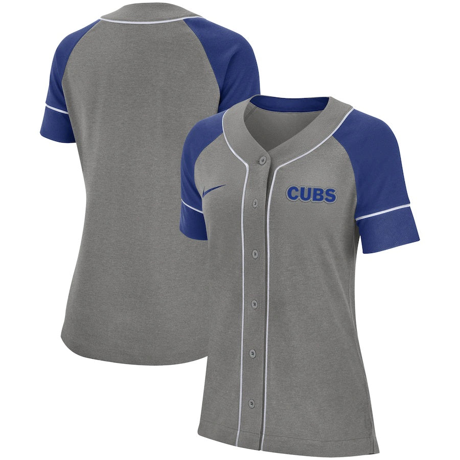Chicago Cubs Nike Womens Classic Baseball Jersey Gray
