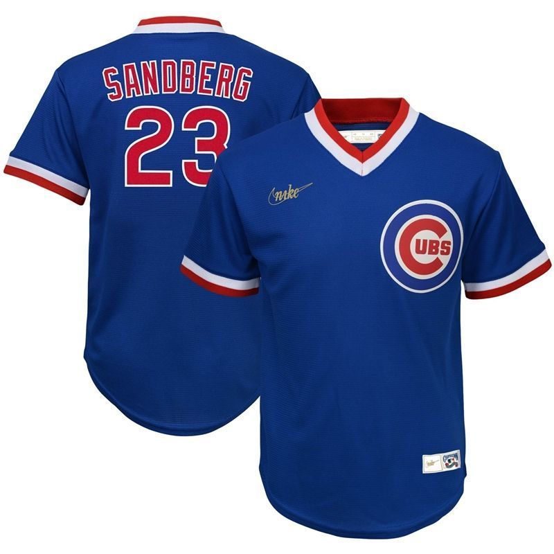 Chicago Cubs Ryne Sandberg 23 2020 Mlb Blue Jersey