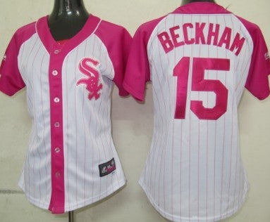 Chicago White Sox 15 Gordon Beckham 2012 Fashion Womens By Majestic Athletic Jersey