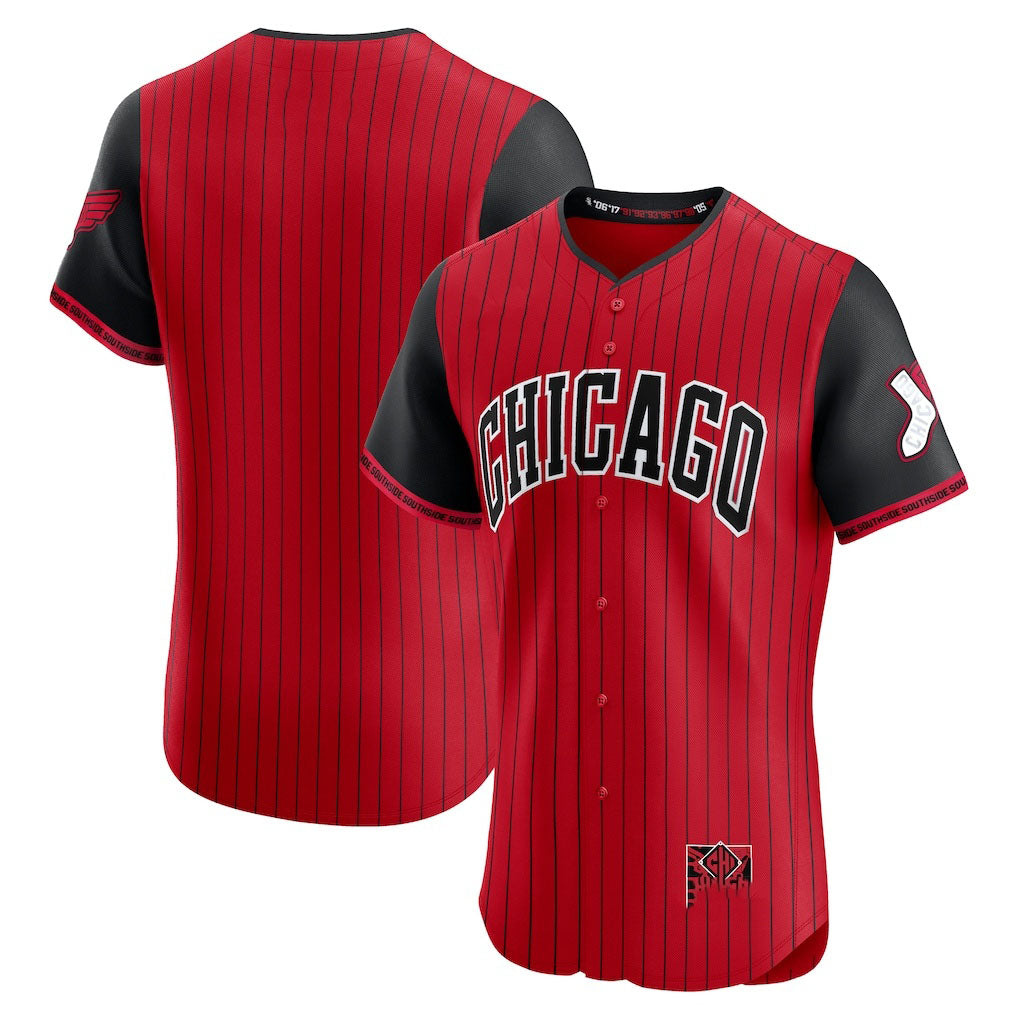 Chicago White Sox 2025 City Connect Elite Jersey Red/Black Stitched Baseball J