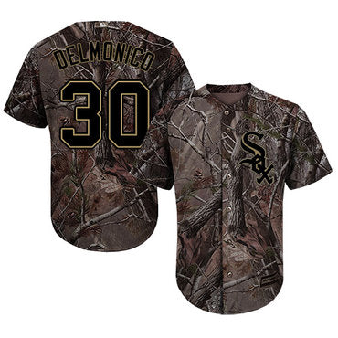 Chicago White Sox 30 Nicky Delmonico Camo Realtree Collection Cool Base Stitched Mlb Jerseys