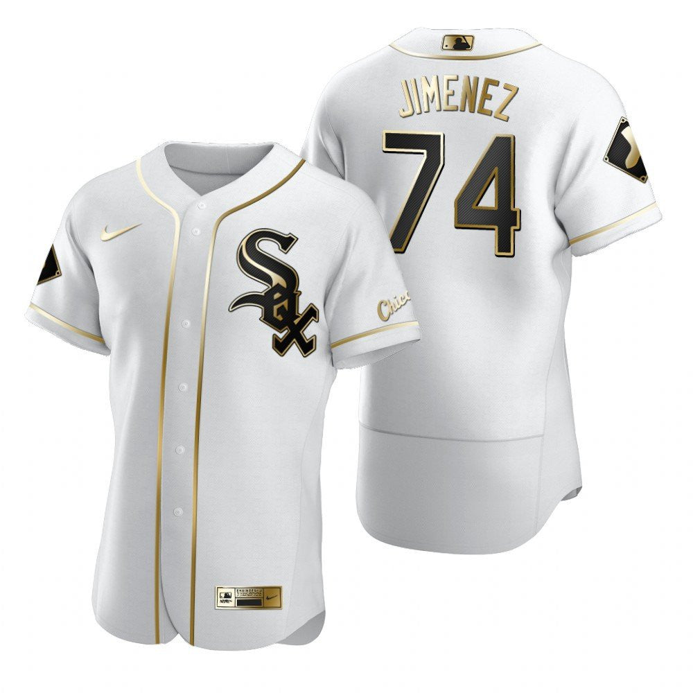 Chicago White Sox 74 Eloy Jimenez Mlb Golden Brandedition White Jersey Gift For White Sox Fans