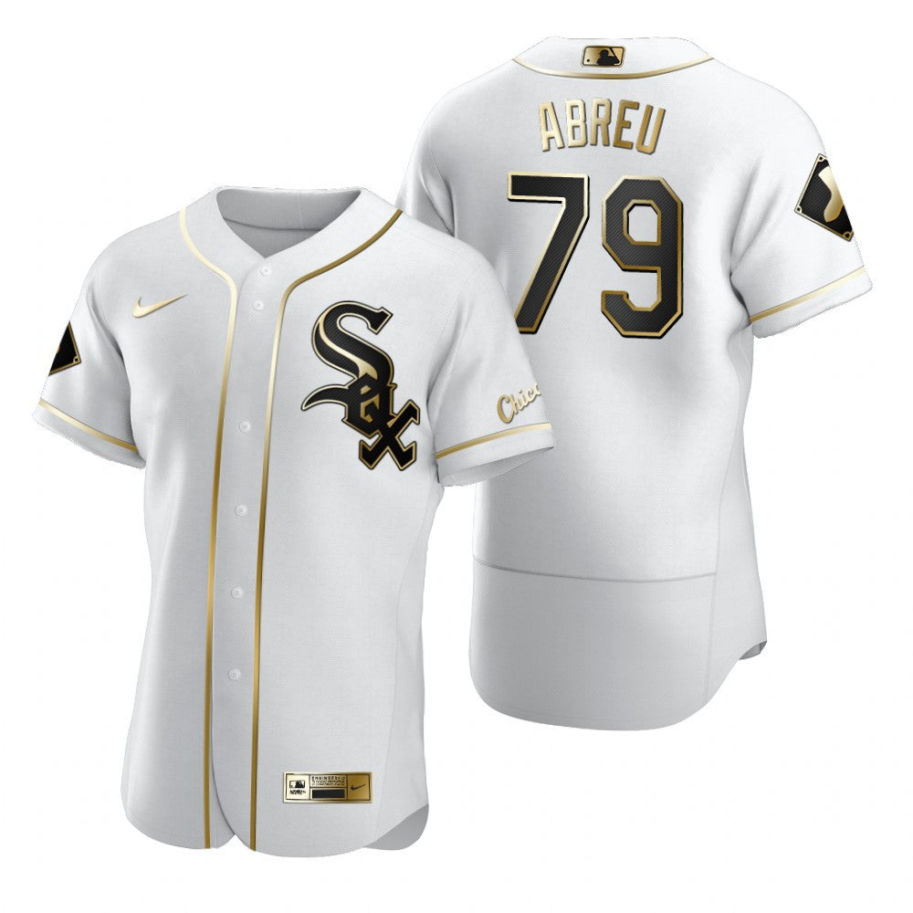 Chicago White Sox 79 Jose Abreu Mlb Golden Brandedition White Jersey Gift For White Sox Fans