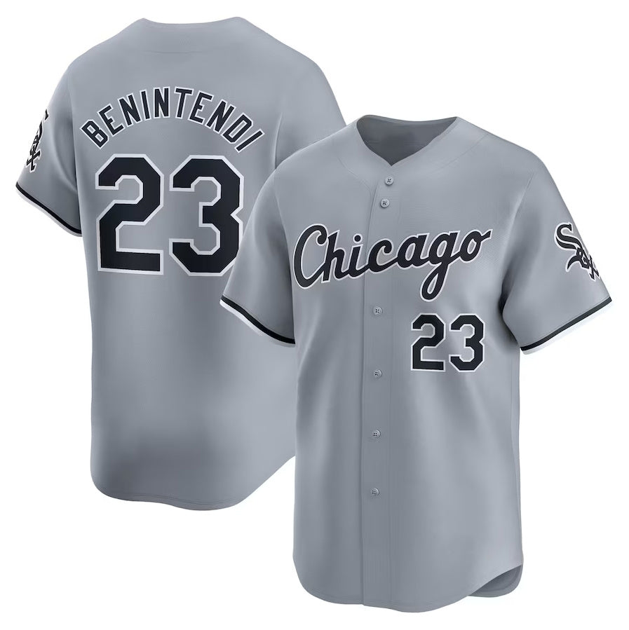 Chicago White Sox #23 Andrew Benintendi Road Limited Player Jersey White Stitch