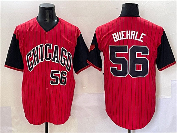 Chicago White Sox #56 Mark Buehrle Red Black 2025 City Connect Limited Stitched