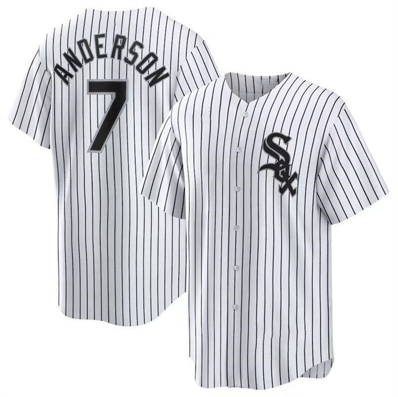 Chicago White Sox #7 Tim Anderson White City Connect Replica Player Jersey Baseb
