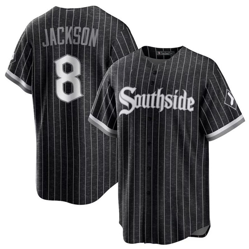 Chicago White Sox #8 Bo Jackson Black City Connect Replica Player Jersey Basebal