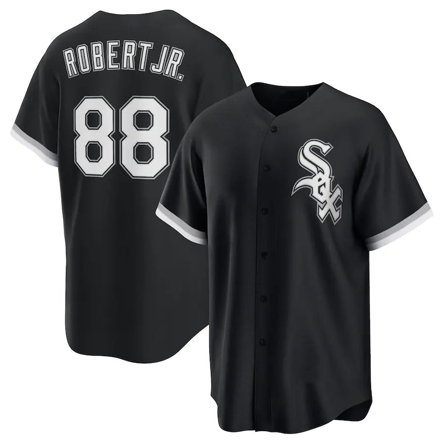 Chicago White Sox #88 Luis Robert Jr. Alternate Replica Player Jersey Black St