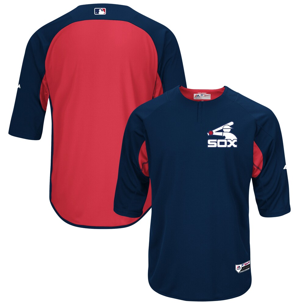 Chicago White Sox Majestic Collection On field 34 sleeve Batting Practice Jersey Navyred