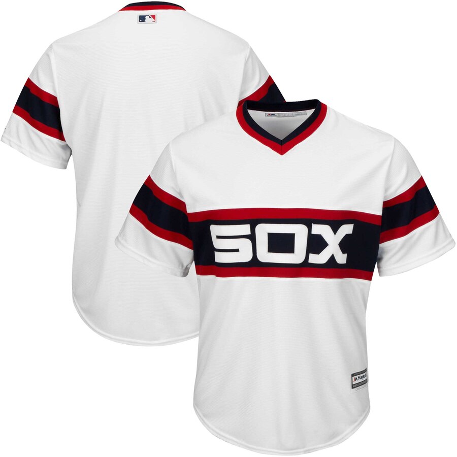 Chicago White Sox Majestic Throwback Official Cool Base Jersey White