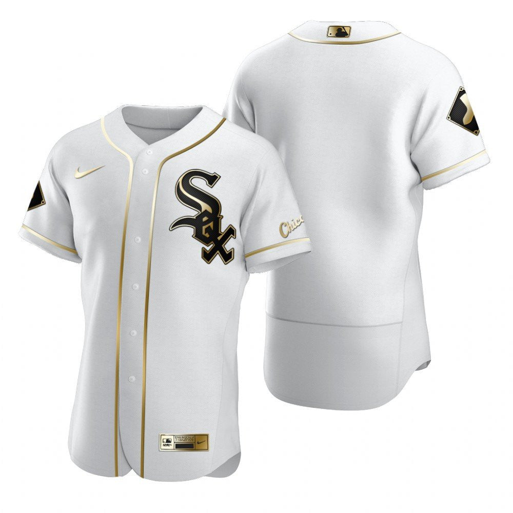 Chicago White Sox Mlb Golden Brandedition White Jersey Gift For White Sox Fans