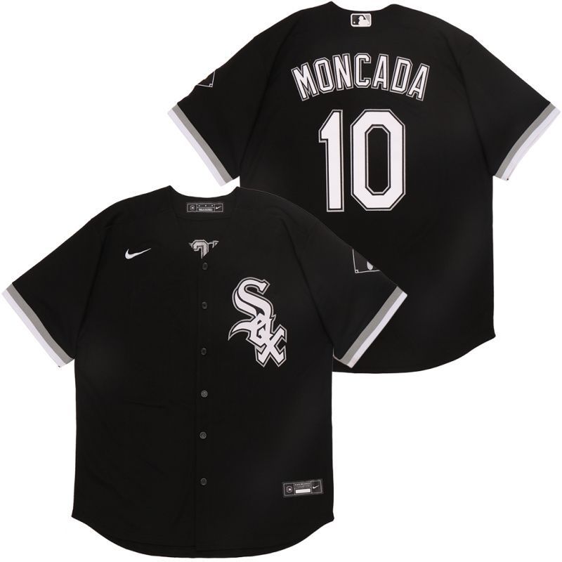 Chicago White Sox Yoan Moncada 10 2020 Mlb Black Jersey