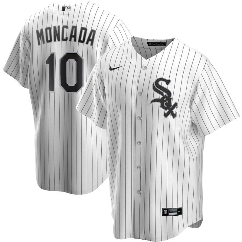Chicago White Sox Yoan Moncada 10 2020 Mlb Whitejersey Jersey
