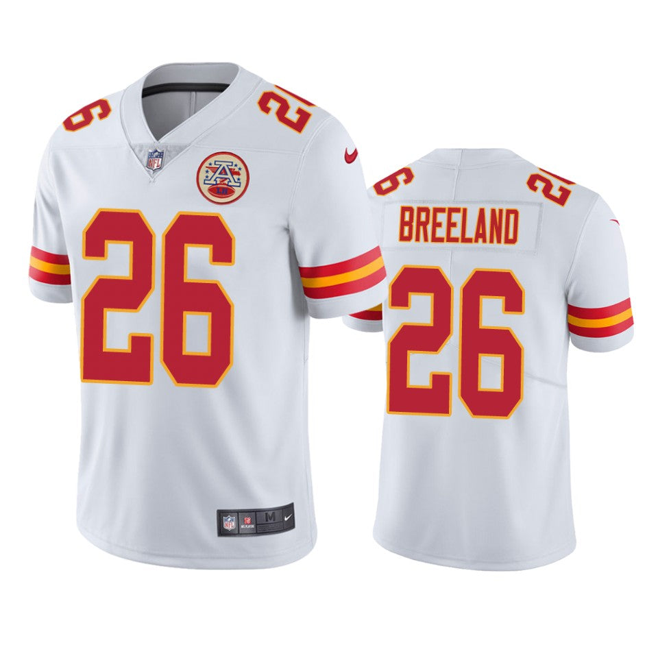 Chiefs Bashaud Breeland Vapor Untouchable Limited White Jersey Mens