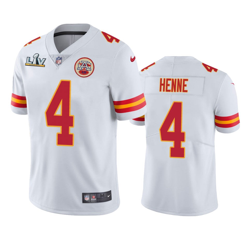 Chiefs Chad Henne Super Bowl Lv White Vapor Limited Jersey