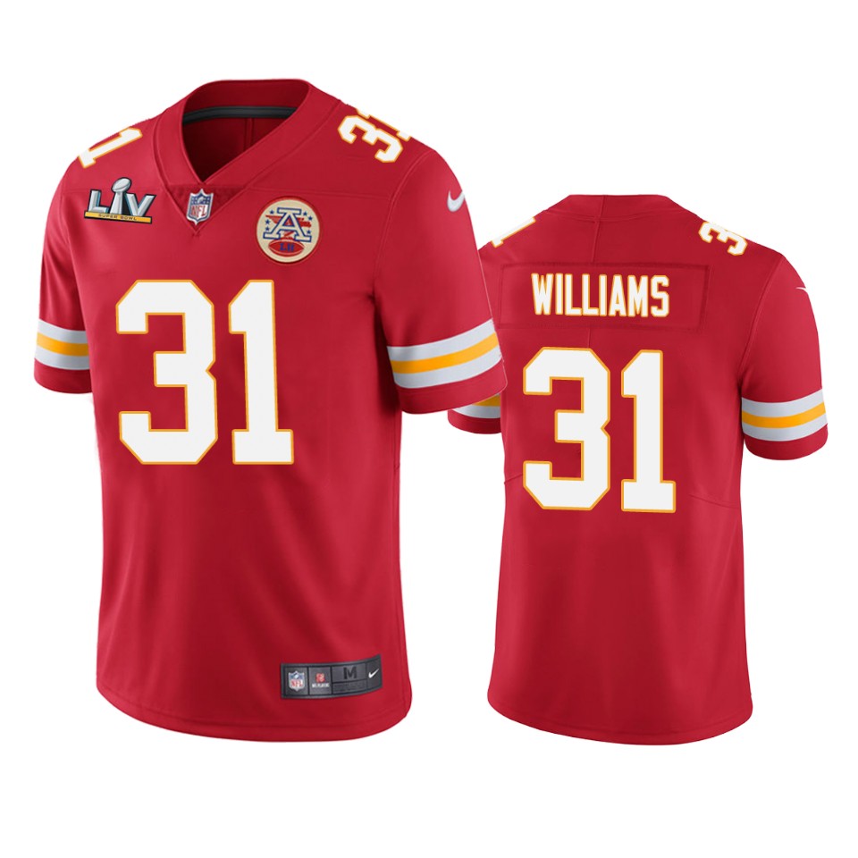 Chiefs Darrel Williams Super Bowl Lv Red Vapor Limited Jersey
