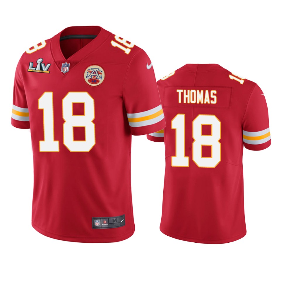 Chiefs Emmitt Thomas Super Bowl Lv Red Vapor Limited Jersey