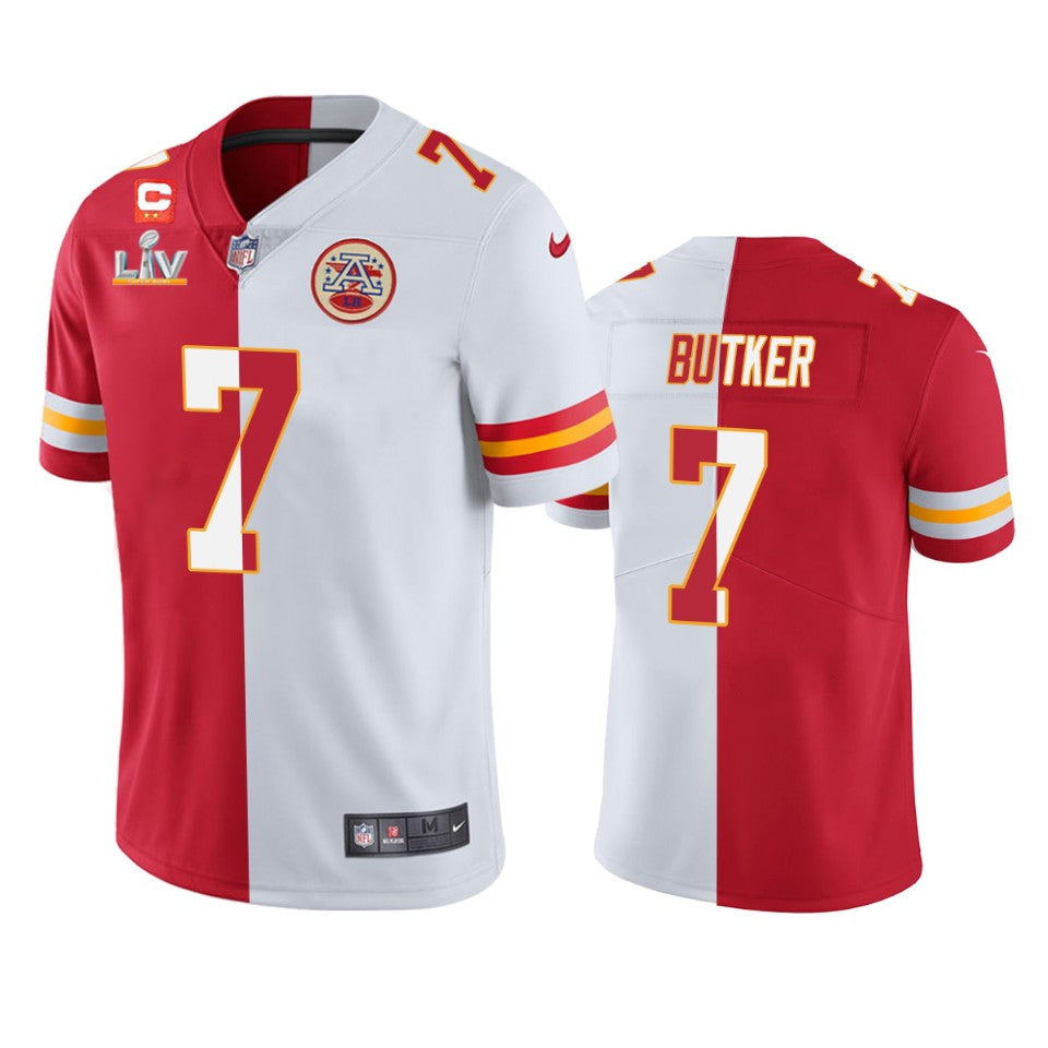 Chiefs Harrison Butker Super Bowl Lv Red White Jersey