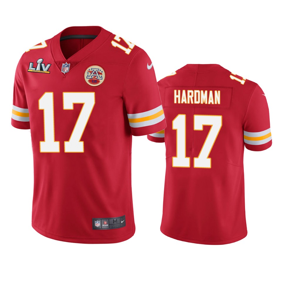 Chiefs Mecole Hardman Super Bowl Lv Red Vapor Limited Jersey