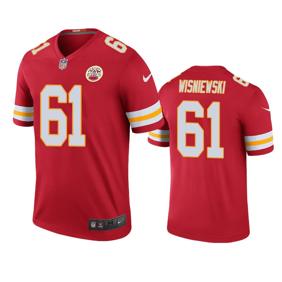 Chiefs Stefen Wisniewski Red Color Rush Legend Jersey