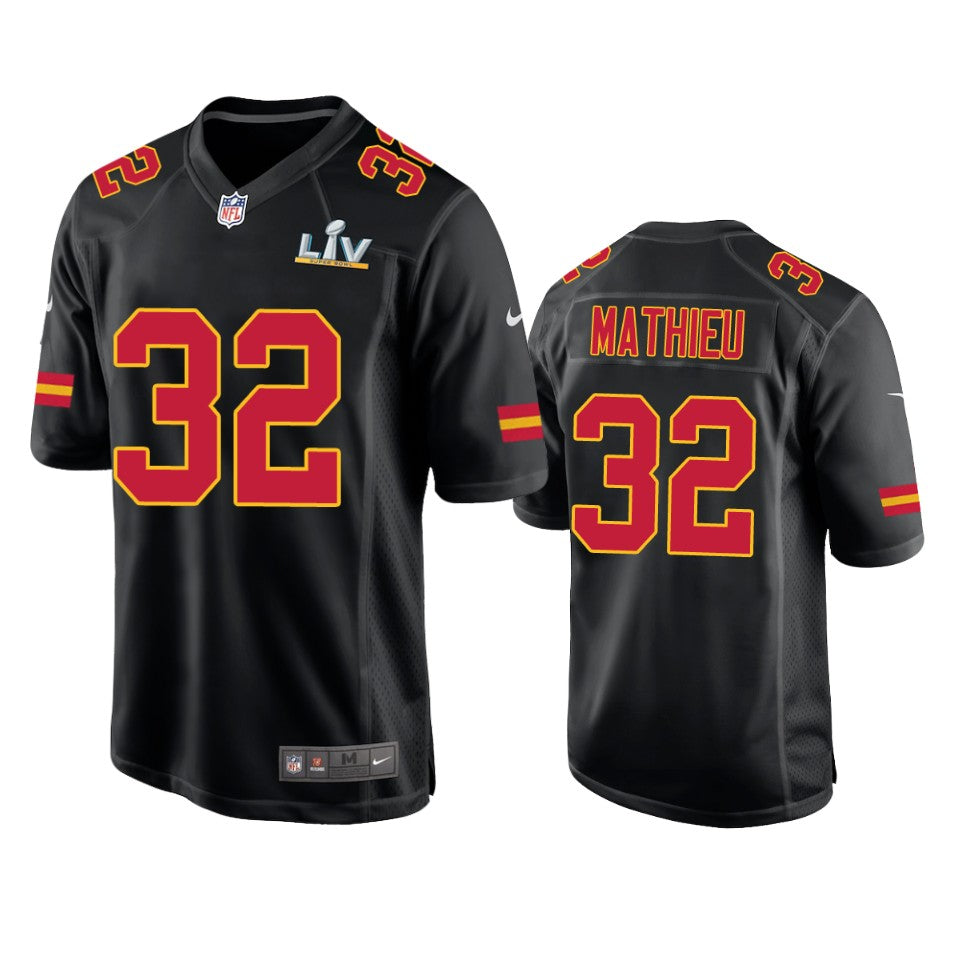 Chiefs Tyrann Mathieu Super Bowl Lv Black Game Fashion Jersey