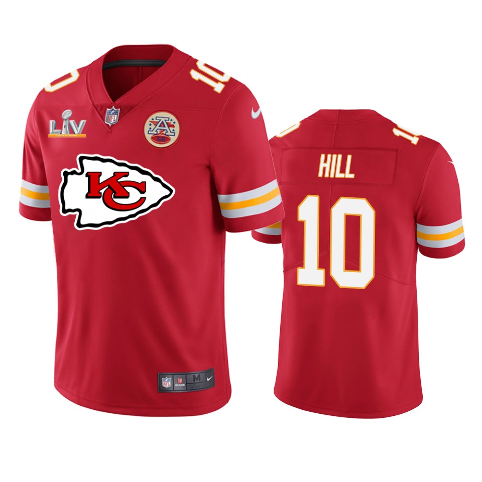 Chiefs Tyreek Hill Super Bowl Lv Red Jersey