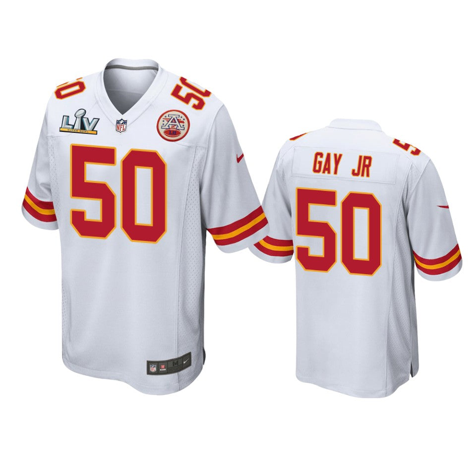 Chiefs Willie Gay Jr Super Bowl Lv White Game Jersey