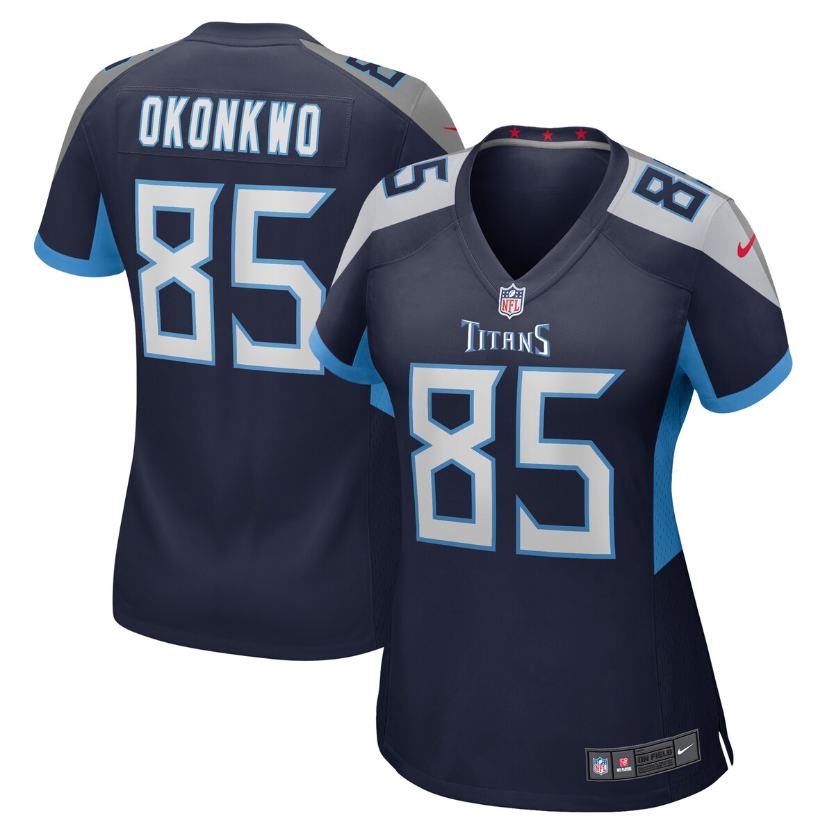 Chigoziem Okonkwo Tennessee Titans Nike Womens Game Player Jersey Navy