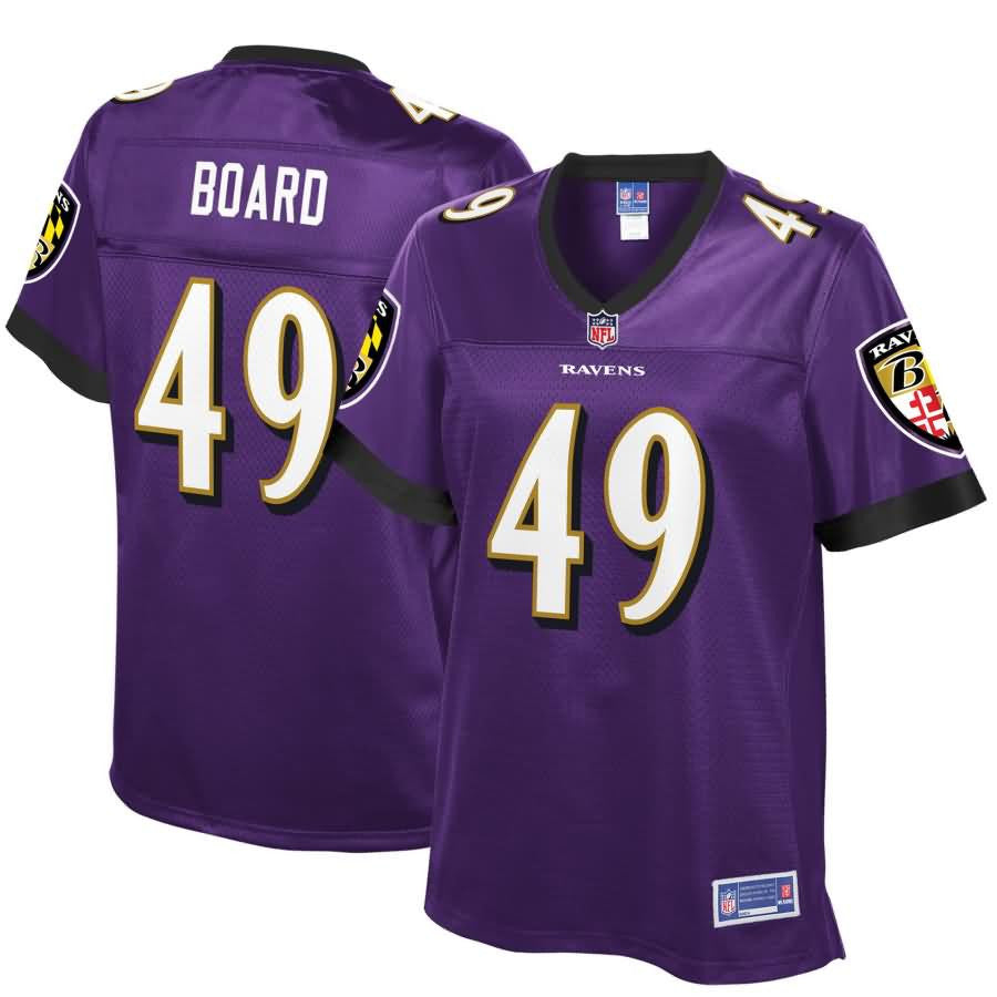 Chris Board Baltimore Ravens Nfl Pro Line Womens Player Jersey Purple
