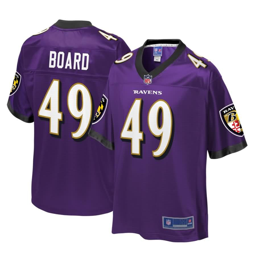Chris Board Baltimore Ravens Nfl Pro Line Youth Player Jersey Purple