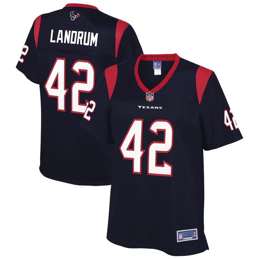 Chris Landrum Houston Texans Nfl Pro Line Womens Team Player Jersey Navy