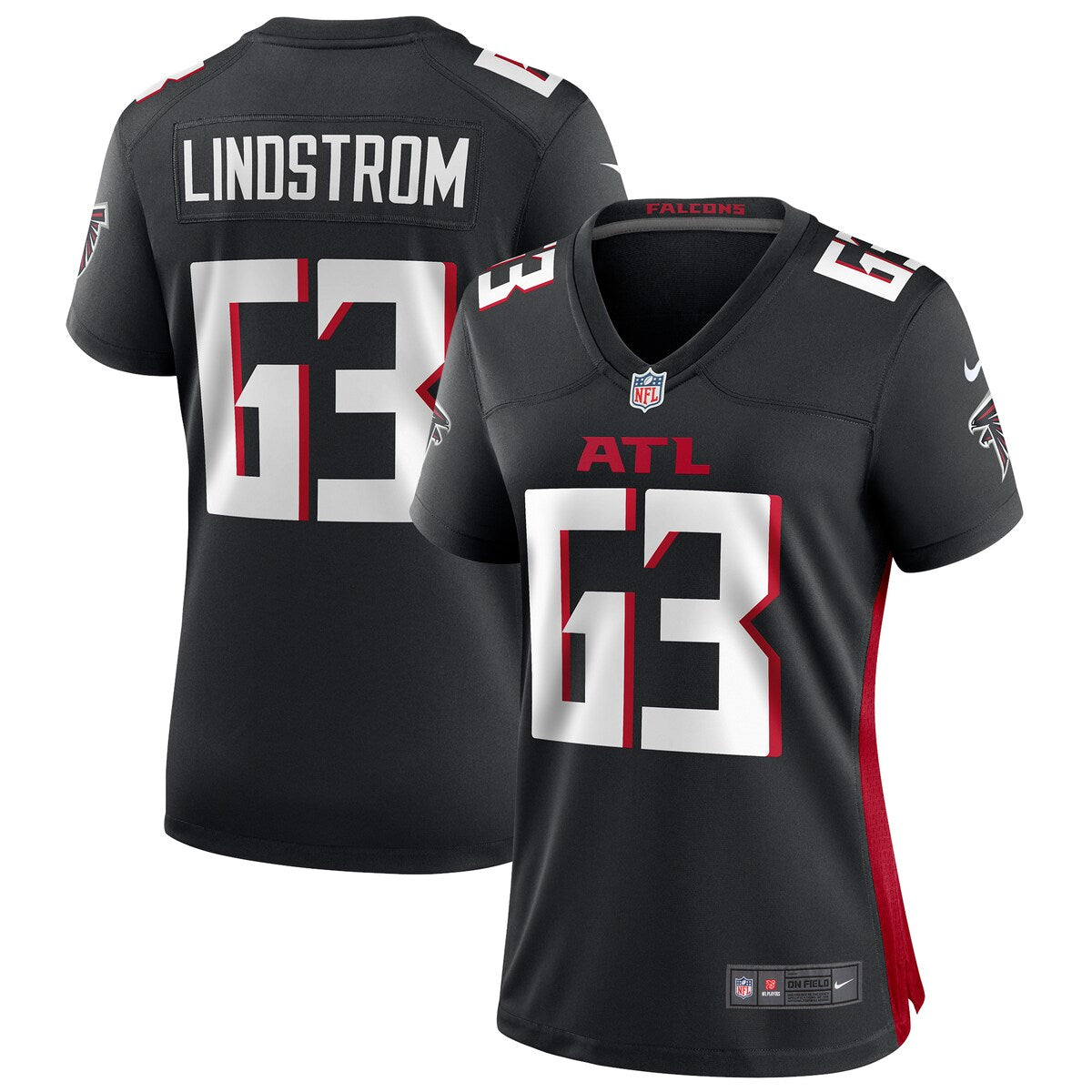 Chris Lindstrom Atlanta Falcons Nike Womens Game Jersey Black