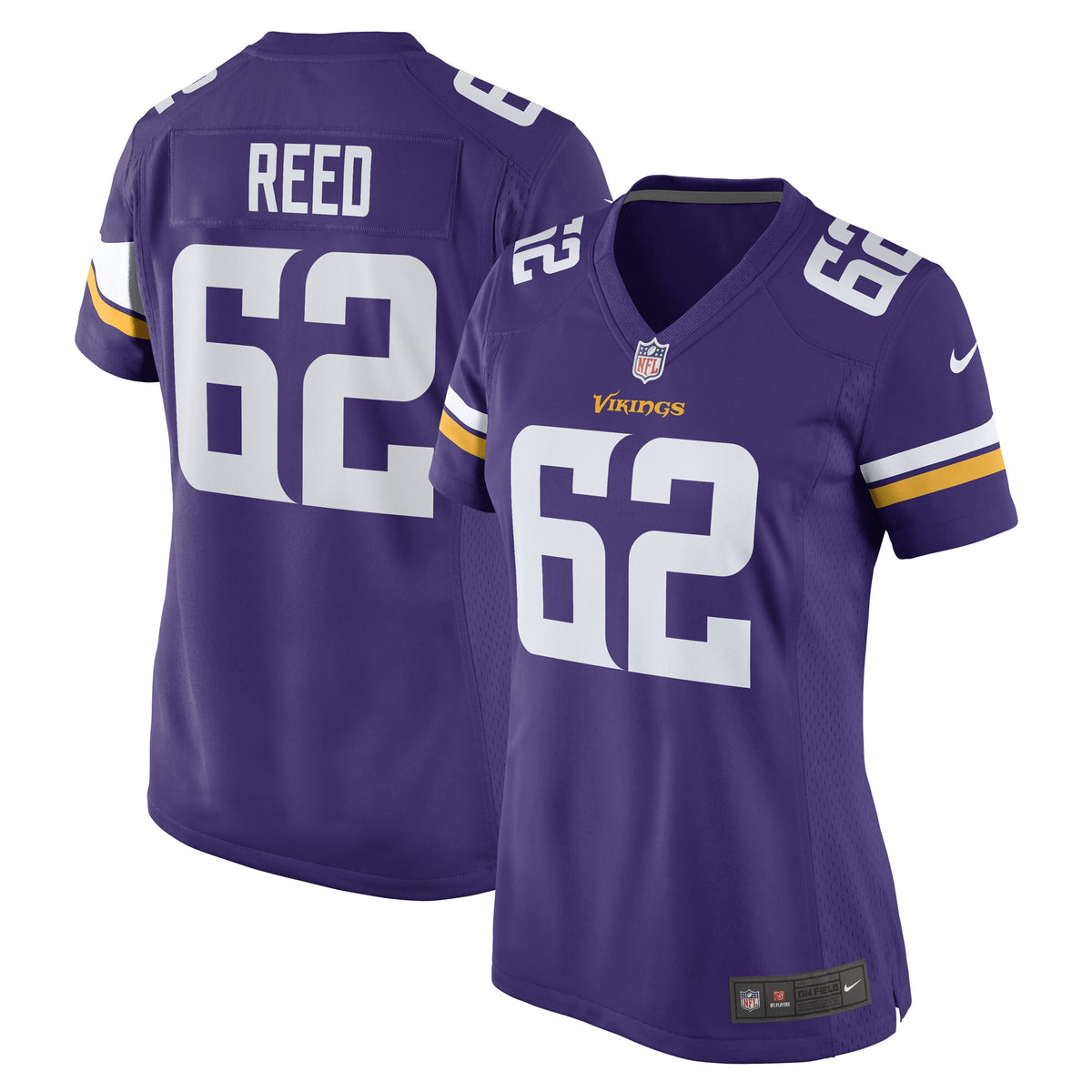 Chris Reed Minnesota Vikings Nike Womens Game Player Jersey Purple