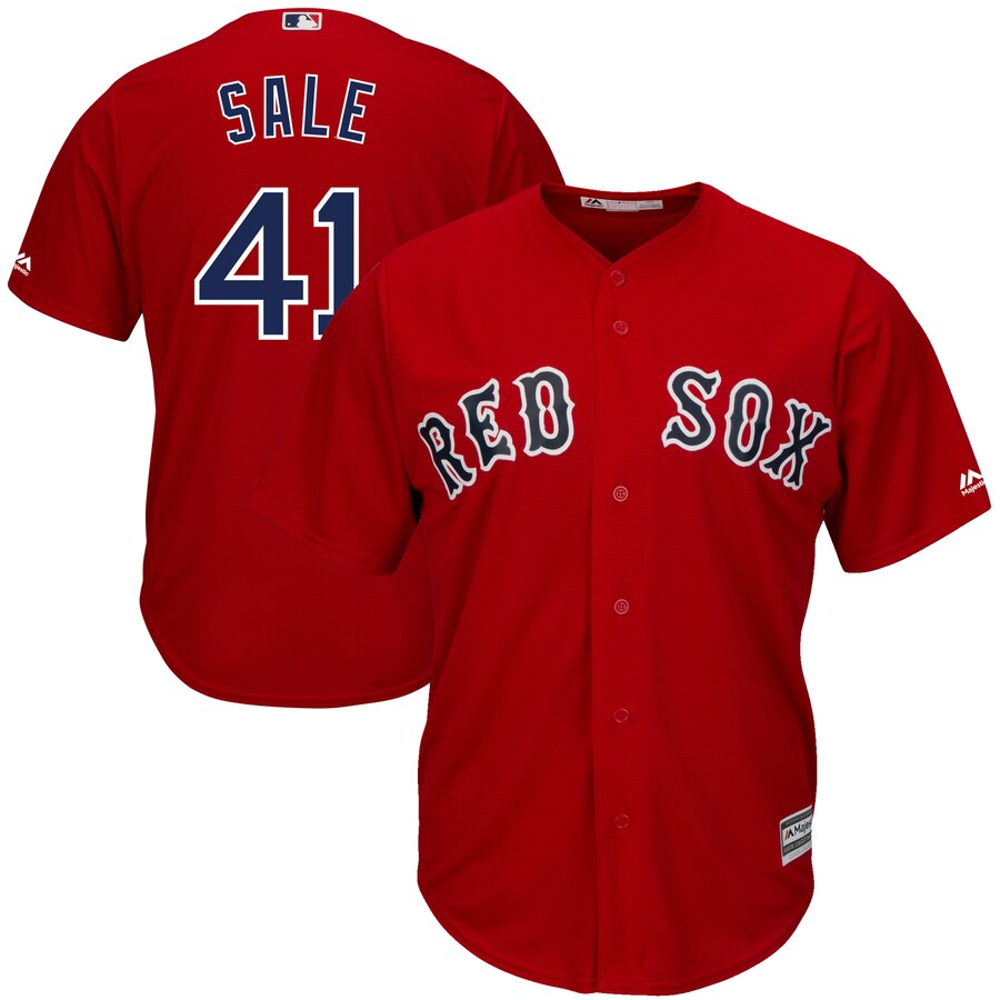 Chris Sale Boston Red Sox Majestic Alternate Cool Base Jersey Red