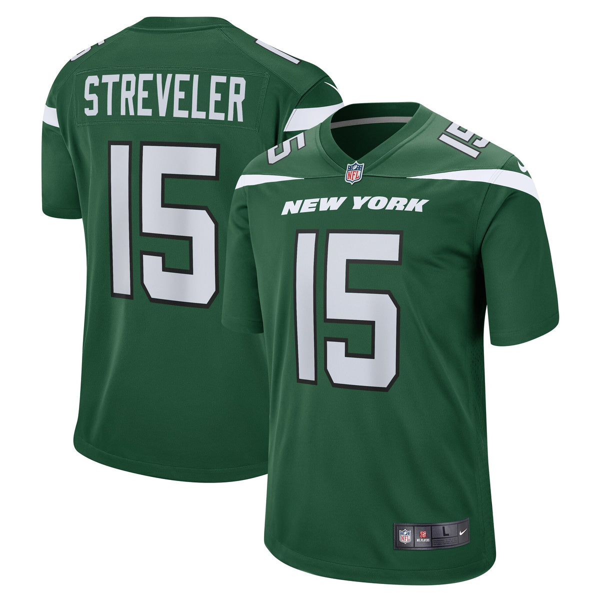 Chris Streveler New York Jets Nike Game Player Jersey Gotham Green