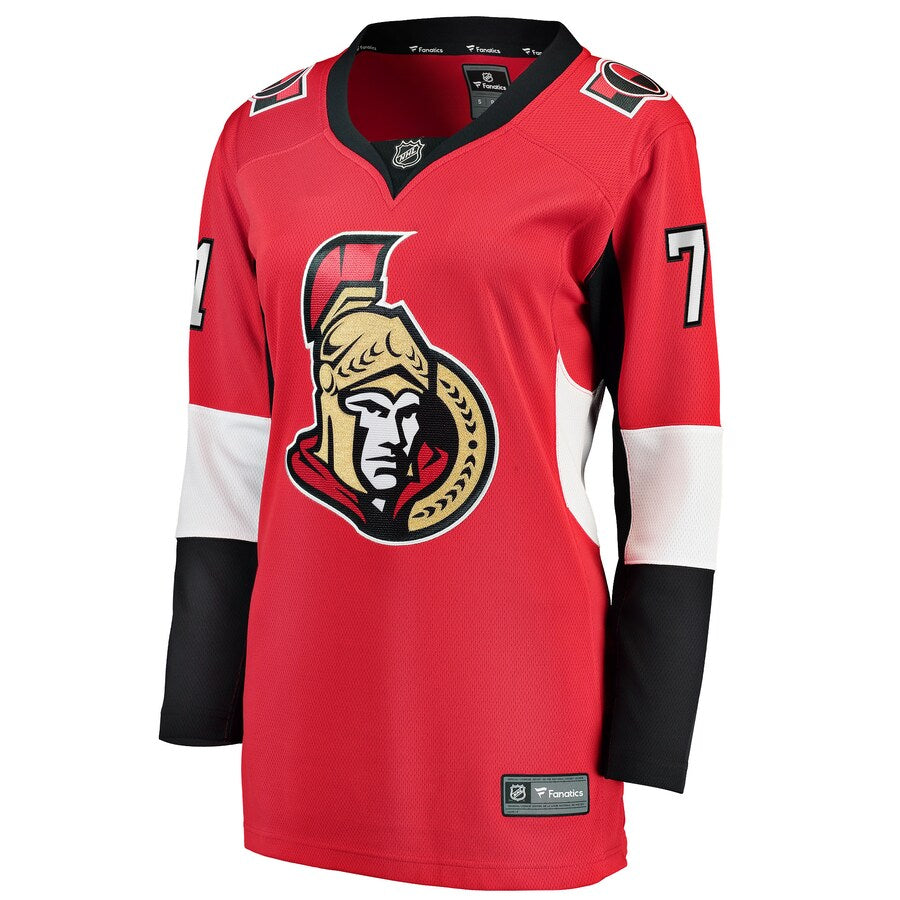 Chris Tierney Ottawa Senators Fanatics Branded Womens Home Breakaway Player Jersey Red